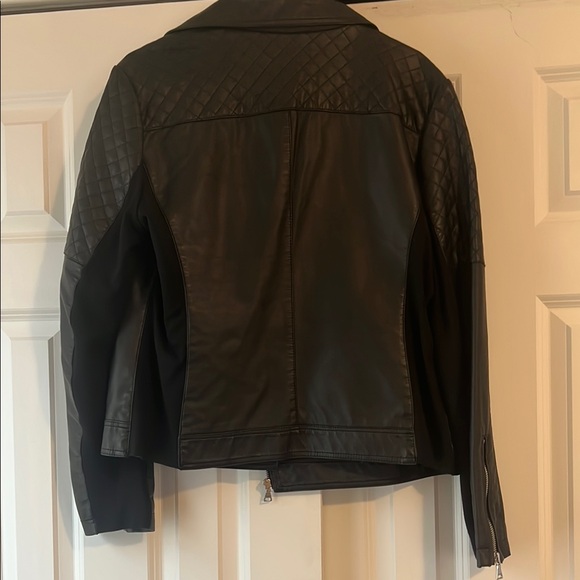 Express Black Faux Leather Jacket - Picture 3 of 3